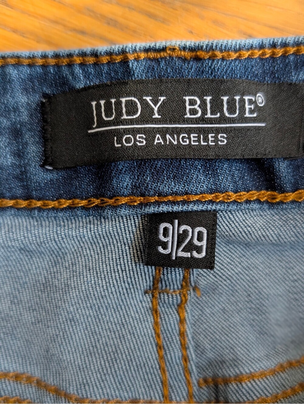 Judy Blue Los Angeles Women's Flare Jeans Size 9/29 Blue Denim with Raw Hem